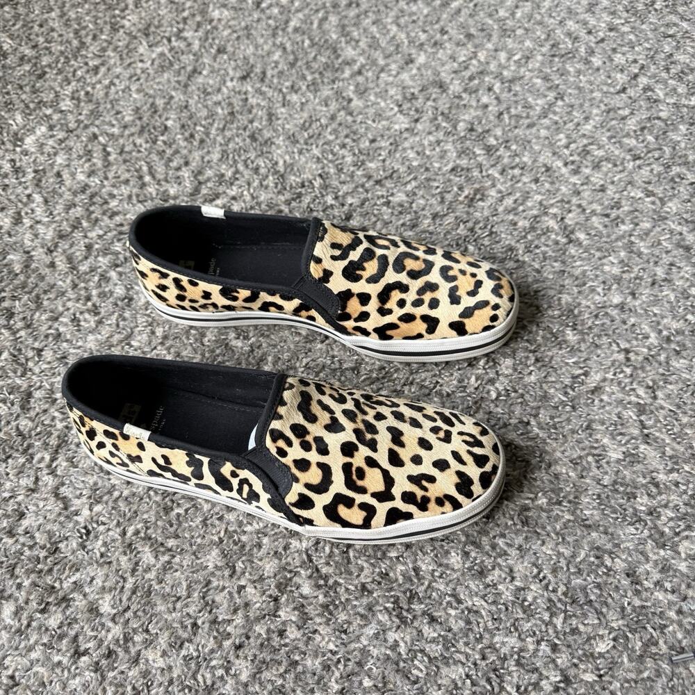Keds For Kate Spade Womens calf Hair Leopard Print Fashion Sneakers Shoe 11 - Picture 3 of 7